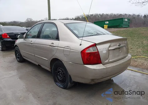 2004 Kia Spectra Ex/Lx z USA, uszkodzony, nr VIN KNAFE121045010654